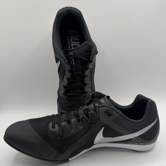 Nike Zoom Rival Track And Field Cleats Men's Black Silver Sz. 13-DC8749-001 New - Picture 6 of 7